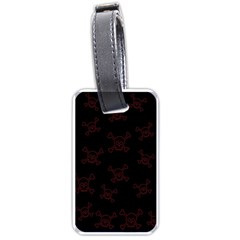 Skull Pattern Luggage Tags (one Side)  by ValentinaDesign