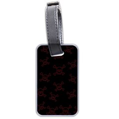 Skull Pattern Luggage Tags (two Sides) by ValentinaDesign