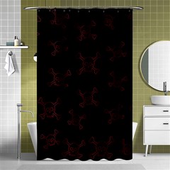 Skull Pattern Shower Curtain 48  X 72  (small)  by ValentinaDesign