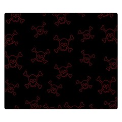 Skull Pattern Double Sided Flano Blanket (small)  by ValentinaDesign