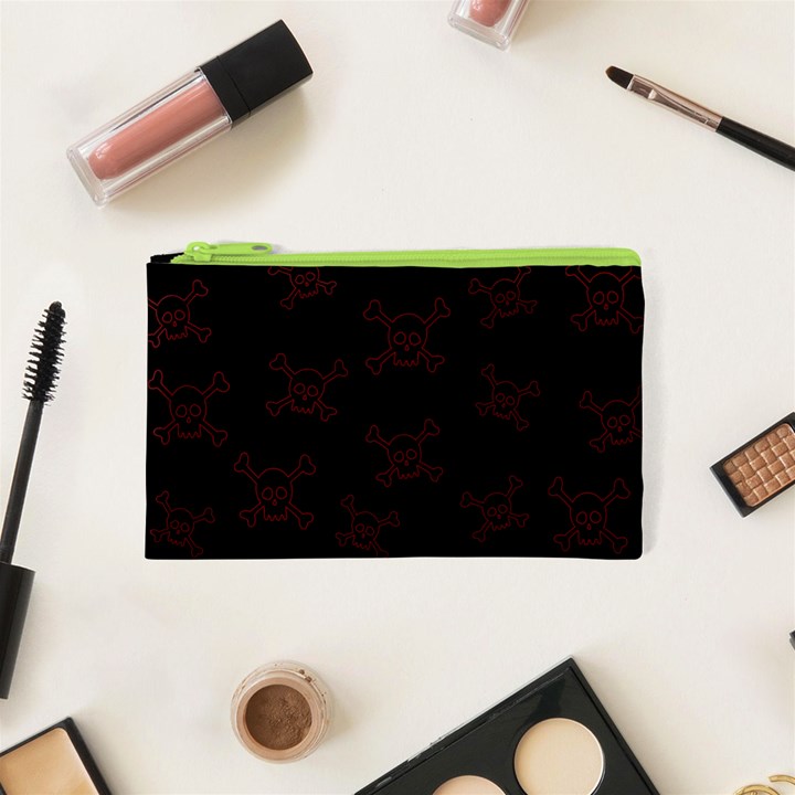 Skull pattern Cosmetic Bag (XS)