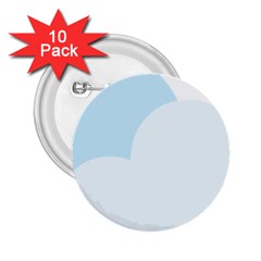 Cloud Sky Blue Decorative Symbol 2 25  Buttons (10 Pack)  by Nexatart