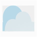 Cloud Sky Blue Decorative Symbol Small Glasses Cloth (2-Side) Front