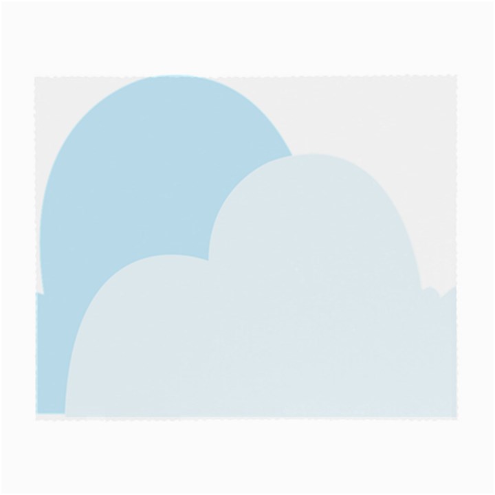 Cloud Sky Blue Decorative Symbol Small Glasses Cloth (2-Side)