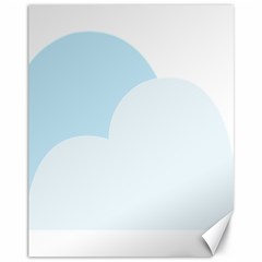 Cloud Sky Blue Decorative Symbol Canvas 11  X 14   by Nexatart