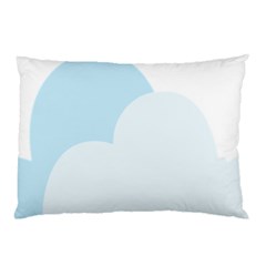 Cloud Sky Blue Decorative Symbol Pillow Case by Nexatart