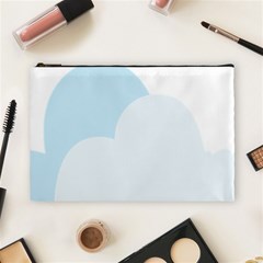 Cloud Sky Blue Decorative Symbol Cosmetic Bag (large)  by Nexatart