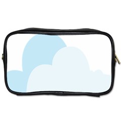 Cloud Sky Blue Decorative Symbol Toiletries Bags 2-side by Nexatart