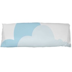 Cloud Sky Blue Decorative Symbol Body Pillow Case (dakimakura) by Nexatart