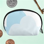 Cloud Sky Blue Decorative Symbol Accessory Pouches (Large)  Front