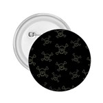 Skull pattern 2.25  Buttons Front