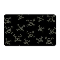 Skull Pattern Magnet (rectangular) by ValentinaDesign