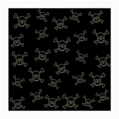 Skull Pattern Medium Glasses Cloth (2-side) by ValentinaDesign