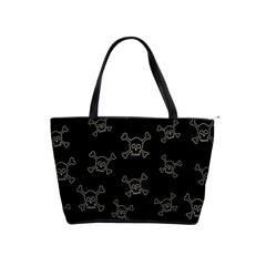 Skull Pattern Shoulder Handbags by ValentinaDesign