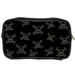 Skull Pattern Toiletries Bags 2-side by ValentinaDesign