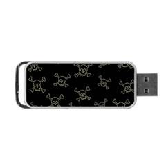 Skull Pattern Portable Usb Flash (two Sides) by ValentinaDesign