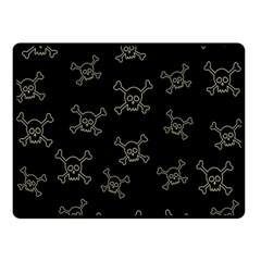 Skull Pattern Double Sided Fleece Blanket (small)  by ValentinaDesign