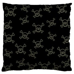 Skull Pattern Standard Flano Cushion Case (two Sides) by ValentinaDesign