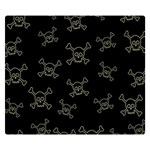 Skull pattern Double Sided Flano Blanket (Small)  50 x40  Blanket Front