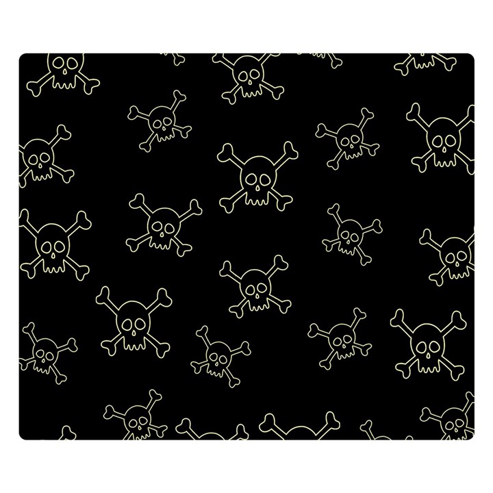 Skull pattern Double Sided Flano Blanket (Small) 