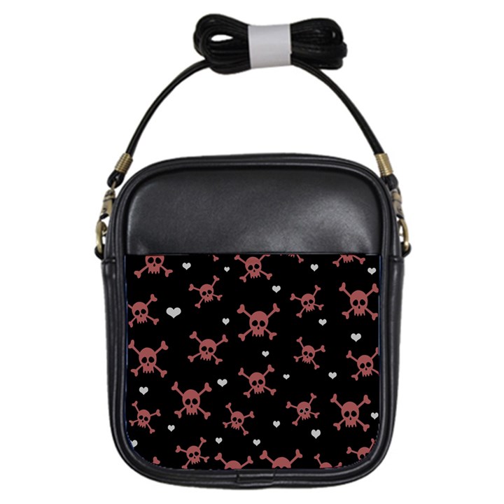 Skull pattern Girls Sling Bags