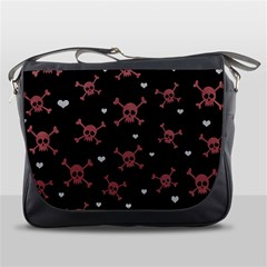 Skull Pattern Messenger Bags by ValentinaDesign