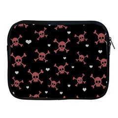 Skull Pattern Apple Ipad 2/3/4 Zipper Cases by ValentinaDesign