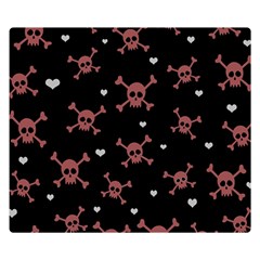 Skull Pattern Double Sided Flano Blanket (small)  by ValentinaDesign