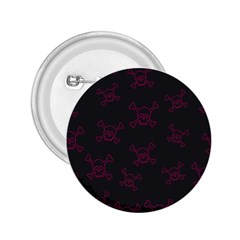 Skull pattern 2.25  Buttons