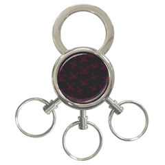 Skull pattern 3-Ring Key Chains