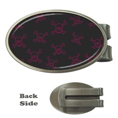 Skull pattern Money Clips (Oval) 