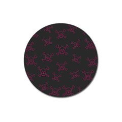 Skull pattern Magnet 3  (Round)