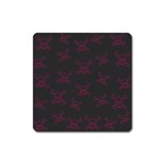 Skull pattern Square Magnet Front