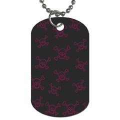 Skull pattern Dog Tag (One Side)