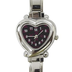 Skull pattern Heart Italian Charm Watch