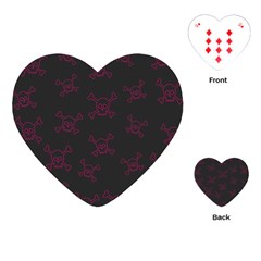 Skull pattern Playing Cards (Heart) 