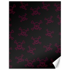 Skull pattern Canvas 12  x 16  