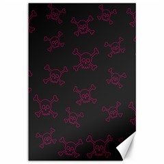 Skull pattern Canvas 12  x 18  