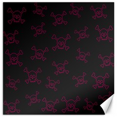 Skull pattern Canvas 20  x 20  