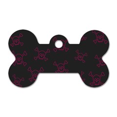 Skull pattern Dog Tag Bone (Two Sides)