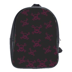 Skull Pattern School Bags(large)  by ValentinaDesign