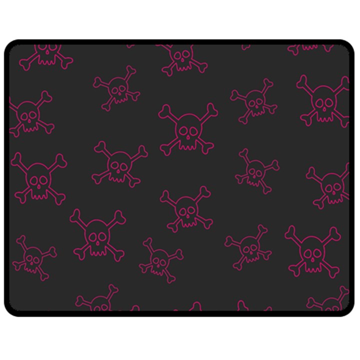 Skull pattern Fleece Blanket (Medium) 