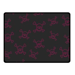 Skull pattern Fleece Blanket (Small)