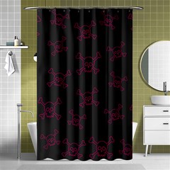 Skull pattern Shower Curtain 48  x 72  (Small) 