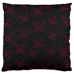 Skull pattern Large Cushion Case (One Side)