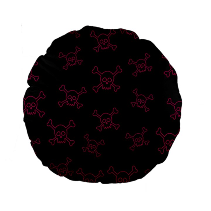 Skull pattern Standard 15  Premium Round Cushions