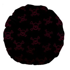 Skull pattern Large 18  Premium Round Cushions