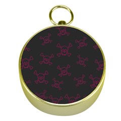 Skull pattern Gold Compasses