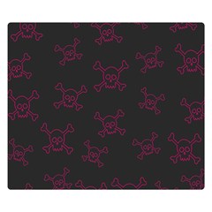 Skull Pattern Double Sided Flano Blanket (small)  by ValentinaDesign