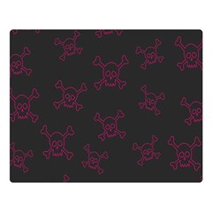 Skull pattern Double Sided Flano Blanket (Large) 